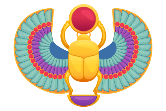 Download Scarab Icon. Sacred Egypt Golden Bug Sym - Golden Collection