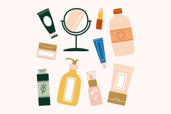 Download Beauty Skincare Face Body Products SVG - Beauty Collection