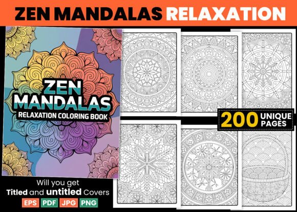 Download Zen Mandalas Coloring Pages Relaxation - Relaxation Collection