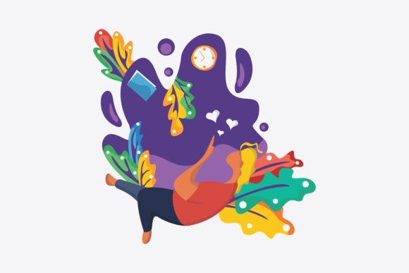 Download Flat Illustration Relaxation - Premium Bundle