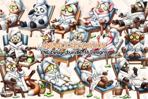 Download Animals Relaxation Clipart PNG - Relaxation Collection