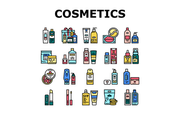 Download Cosmetics Package Beauty Product Icons - Beauty Collection