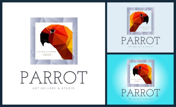 Download Parrot Bird Head Beauty Mosaic Logo - Beauty Collection